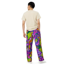 Load image into Gallery viewer, Weed All-over print unisex wide-leg pants