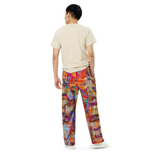 Load image into Gallery viewer, Free All-over print unisex wide-leg pants