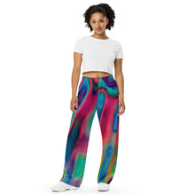 Load image into Gallery viewer, Night series All-over print unisex wide-leg pants