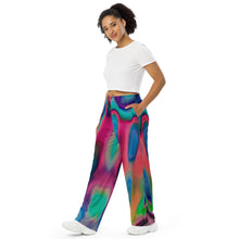 Load image into Gallery viewer, Night series All-over print unisex wide-leg pants