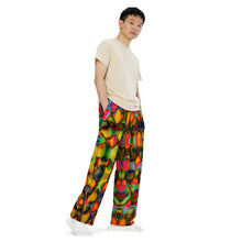 Load image into Gallery viewer, Abacus All-over print unisex wide-leg pants