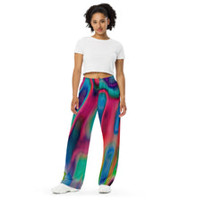 Load image into Gallery viewer, Night series All-over print unisex wide-leg pants

