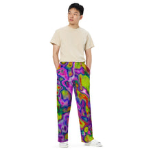 Load image into Gallery viewer, Weed All-over print unisex wide-leg pants
