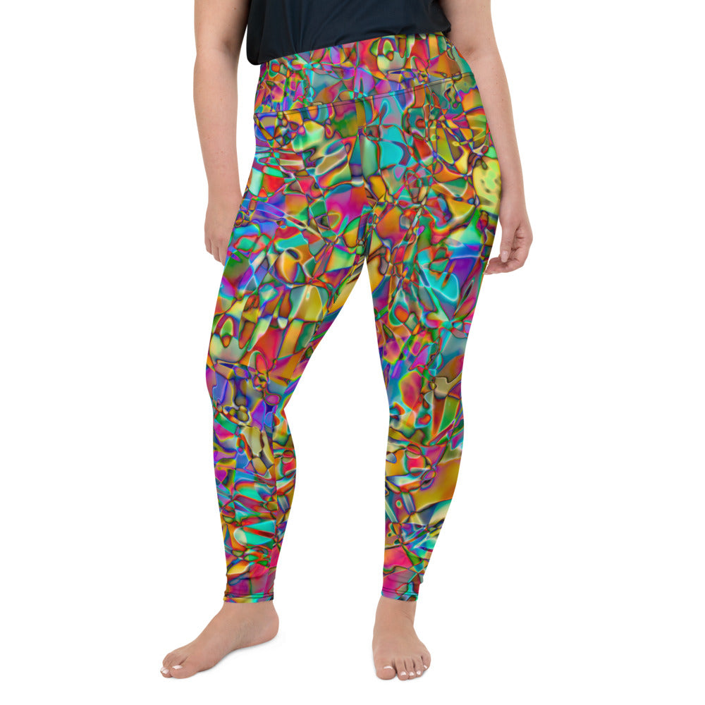 Rainbows All-Over Print Plus Size Leggings
